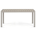 Zahradní stůl 162x90cm, hliník, polywood, béžová, AZT-S1514 CRM