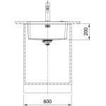 FRANKE - Mythos Dřez MYX 110-50, 54x44 cm, nerez 122.0637.420