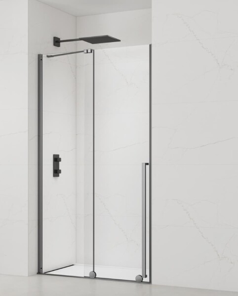 Sprchové dveře 140 cm SAT Xmotion PVD Gun metal SATBWIXM140NIKAGM SATBWIXM140NIKAGM