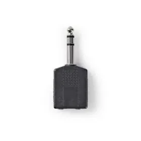 Nedis Stereo audio adaptér jack 6.35 mm (M) - 2x jack 6.35 mm (F) 10 ks černá (CAGP23940BK)