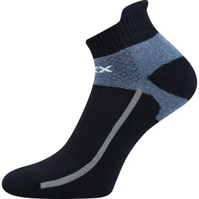 VOXX Ponožky bavlněné sportovní GLOWING tmavě modré (3 páry) 35-38 102503