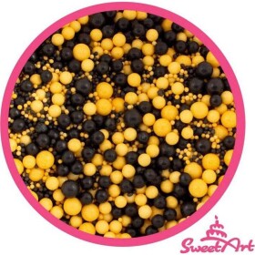 SweetArt cukrové zdobení Black Gold sprinkle mix (80