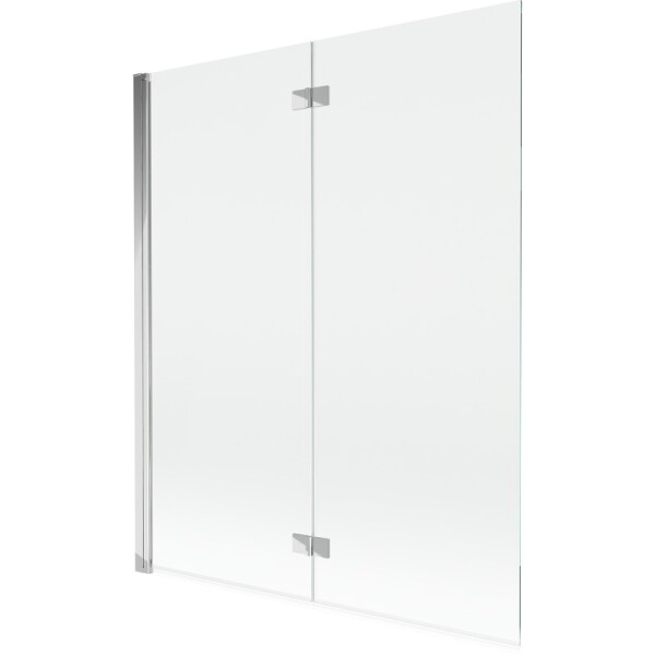 MEXEN - MIST vanová zástěna 140x150 cm 6mm 2-s, chrom, čirá, levá 8A9-140-002-01-00-L