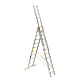 Žebřík AL, trojdílný, 3x10 příček, 6,95m, ALVE FORTE PROFI PLUS 8610