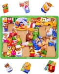 WOODLIKA Dřevěné puzzle Medvědi ve světě povolání