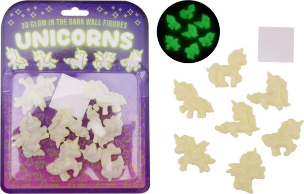 Svítící Jednorožci na zeď 3D - Johntoy