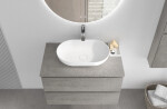 CERANO - Deska pod umyvadlo Navira Pro - betonově šedá - 70x3,6x46 CER-663088
