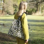 Skládací nákupní taška LOQI LEOPARD Sunset