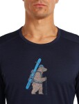 ICEBREAKER Mens Mer 200 Oasis LS Crewe Bear Tour, Midnight Navy velikost: S