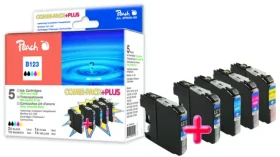 Peach alternativní cartridge Brother LC-123 / Brother DCP-J132DW / s čipem / Multi Pack Plus (00318574)