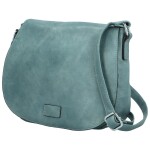 Trendy dámská crossbody s velkou klopou Rashida new, džínově modrá