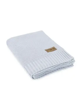 MoMi HUG Dětská pletená deka šedá (AKCE00060)