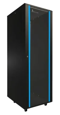 Extralink Stojanový rozvaděč 37U černá / Stojanový rozvaděč / 19" / 600×800 mm / skleněné dveře / nosnost 600 kg (EX.11397)