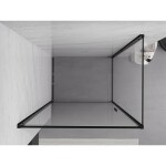 MEXEN/S - Exo sprchový kout dveře křídlové 90 x 95, transparent, černá 817-090-095-70-00