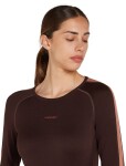 ICEBREAKER Wmns ZoneKnit 260 LS Crewe, Bittersweet/Cedar Wood/Cb (vzorek) velikost: S