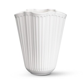 KÄHLER Keramická váza Hammershøi Unfold 20,5 cm, bílá barva, keramika