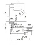 PAFFONI - Light Umyvadlová baterie s výpustí, chrom LIG075CR