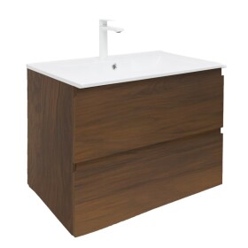 Koupelnová skříňka s umyvadlem SAT B-Way 79x50x45 cm ořech mat BWAY280NUTU4BBI BWAY280NUTU4BBI