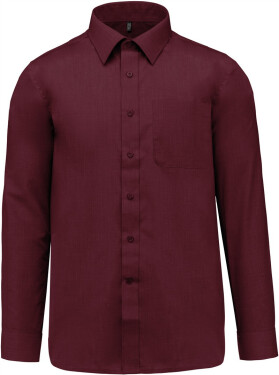 Kariban K 545 Popelínová košile "Jofrey" s dlouhým rukávem 20.K545 wine 6XL