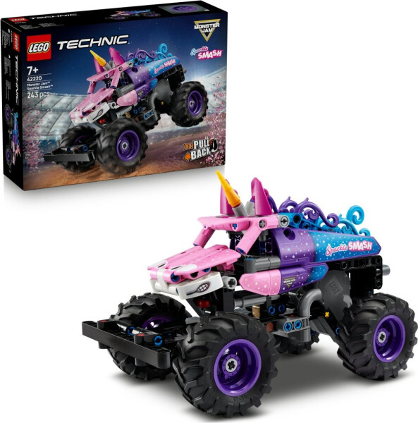 LEGO® Technic 42220 Monster Jam™ Sparkle Smash™ s natahovacím motorem - LEGO® Technic