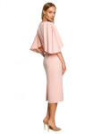 Dámské šaty M700 pudr růžová - Moe pudrovo-růžová M
