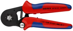 Samonastavitelné lisovací kleště pro koncové objímky 180 mm s AWG 28 - 10 KNIPEX 97.53.14.SB