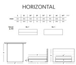 Materasso Manželská postel čalouněná HORIZONTAL - bočnice ROZMĚR: 120 x 200 cm