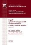 Dopady vybraných veřejných politik na regionální rozvoj v České a Slovenské republice - Petr Valouch, Jan Šelešovský - e-kniha