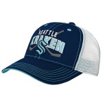 Outerstuff Dětská kšiltovka Seattle Kraken NHL Lockup Meshback Adjustable