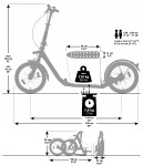 Revoluční skládací koloběžka Kickbike CLIX (barva bílá)