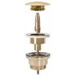 REA - Univerzální umyvadlová výpusť Click-clack - broušené Antique REA-A8110