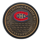 Mustang Puk Montreal Canadiens NHL Stanley Cup Years Gold Medallion