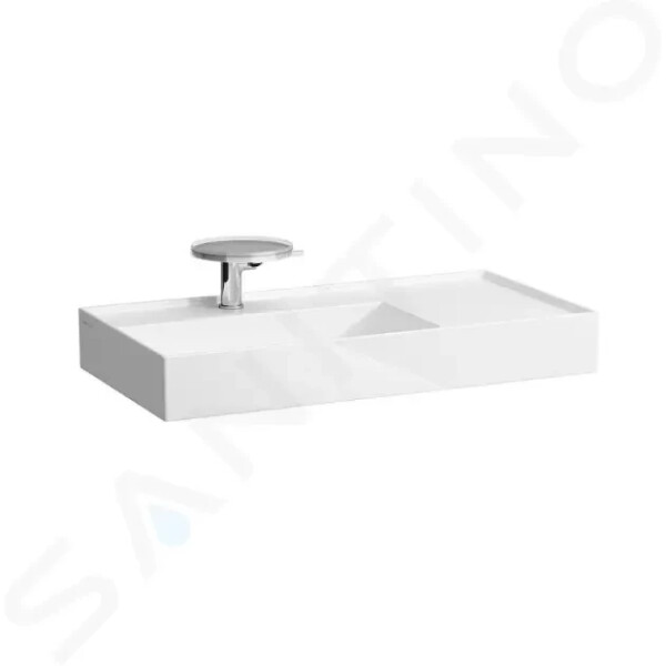 Laufen - Kartell Umyvadlo 900x460 mm, s 1 otvorem pro baterii, SaphirKeramik, bílá H8103384001111