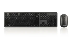 MODECOM 5200C černá / Bezdrátový set klávesnice a myši / membránová / 1600 DPI / USB 2.4GHz / US (MK-MC-5200C-100)