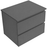 CERANO - Koupelnová skříňka Carole - antracitová + deska pod umyvadlo Navira Slim - 18 mm - 60x49,8x46 CER-038047