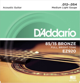 D'Addario EZ920 80/15 Bronze Mid Light - .012 - .054
