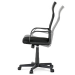 Kancelářská židle, houpací mechanismus, černá síťovina, KA-L601 BK