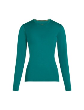 Dámské merino triko s dlouhým rukávem ICEBREAKER Wmns 200 Oasis LS Crewe, Tidal Teal velikost: S