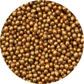 Cukrové perličky zlaté metalické 2mm 1kg - I LOVE CAKES
