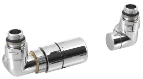 SAPHO - CORNER připojovací sada ventilů termostatická triaxiální, levé provedení, chrom CP1011LS