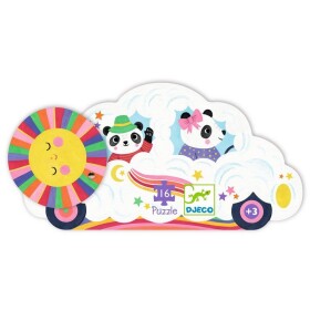 Puzzle Mráčkové auto 16 dílků