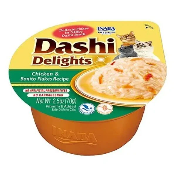 Churu Dashi Delights vanička kuře a vločky z tuňáka 70 g / Vanička pro kočky
