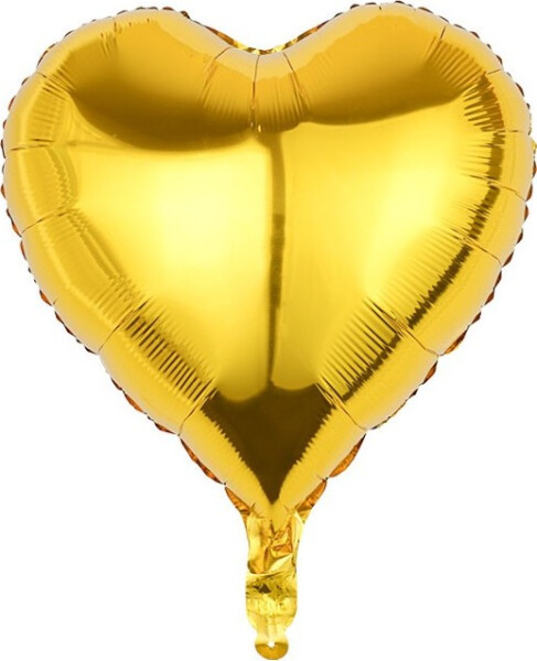 Fóliový balónek Srdce zlatá - Moje party