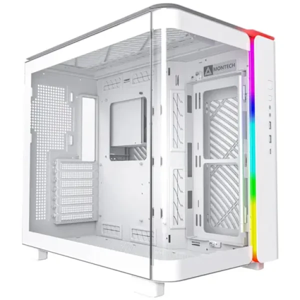 Montech KING 95 bílá / ATX / 2x USB-A 3.0 / 1x USB-C 3.0 / bez zdroje / průhledná bočnice (KING95W)