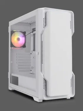 Nanoxia DS-9G-W bílá / Počítačová skříň / Midi Tower / ARGB / USB-C / tvrzené sklo (DS-9G-W)