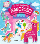 Plstěné samolepky Jednorožci + 28 figurek z plsti