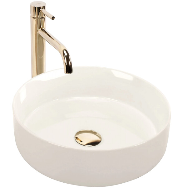 REA - Umyvadlo na desku SAMI ECRU SHINY REA-U4590