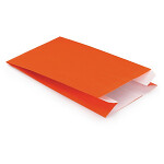 250 x Papírové sáčky, oranžové 160 x 250 x 80 mm