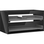 MEXEN - Box-A skříňka pro umyvadlo 90, 2 zásuvky, černá lesk 91AX0-0900-470-2-70