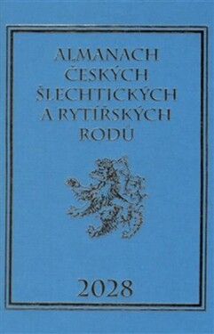 Almanach českých šlechtických rytířských rodů 2028 Karel Vavřínek